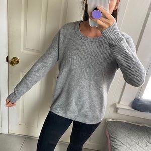 🆕Nicole Miller 100% Cashmere gray sweater